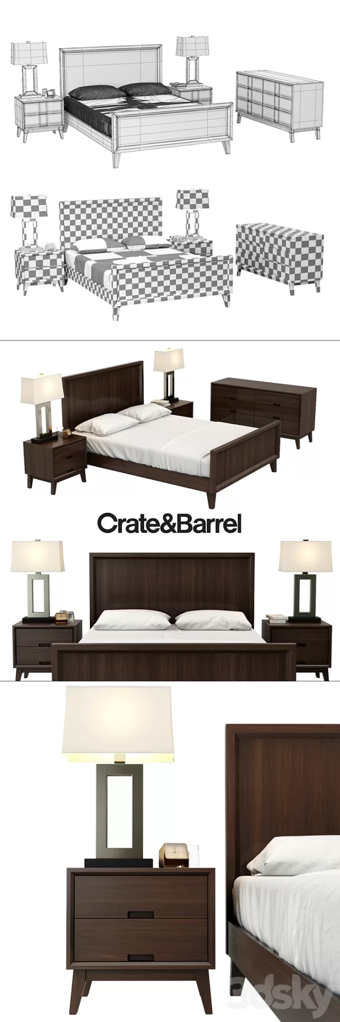 Crate & Barrel / STEPPE COLLECTION 3D Model