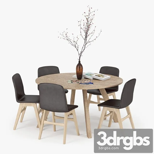Crate & barrel table 2 3D Model Free
