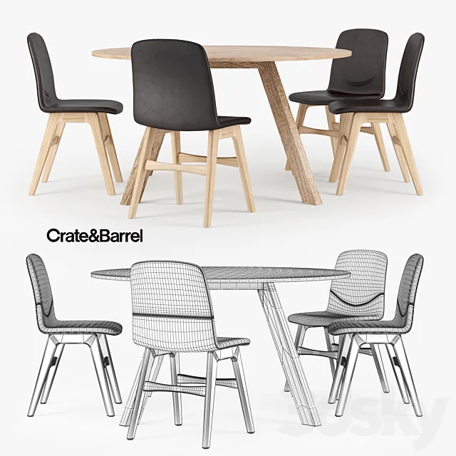 Crate & Barrel Table 3DModel