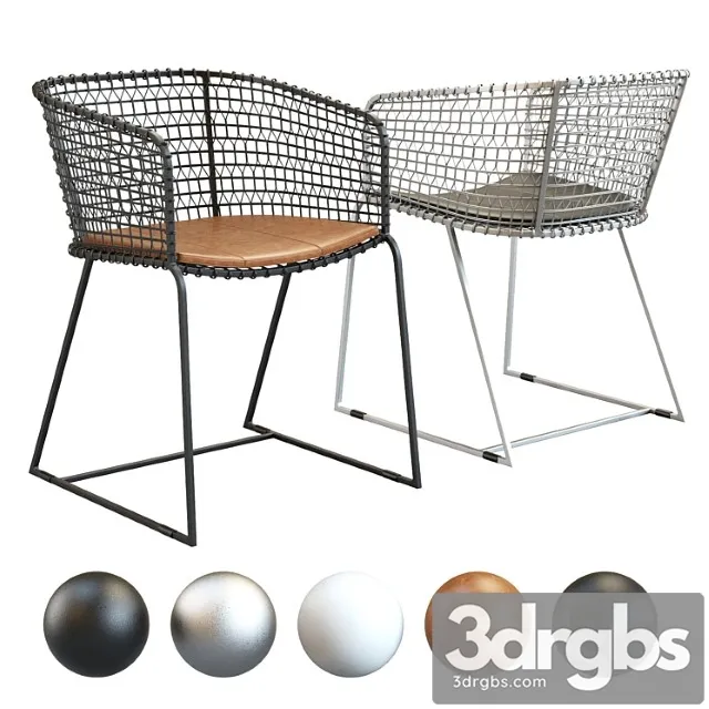 Crate & barrel tig barrel dining chair