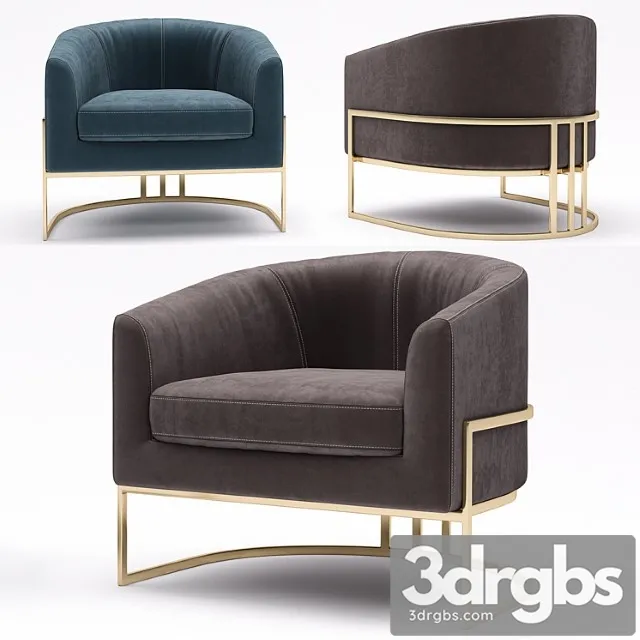 Crate Barrel Tub Chair 3D Model Free