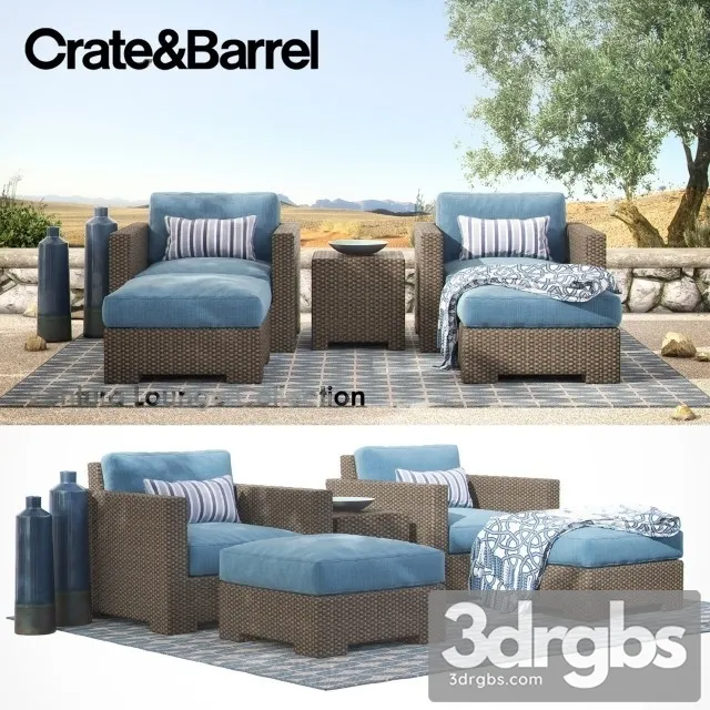 Crate Barrel Ventura Collection  02 3D Model Free