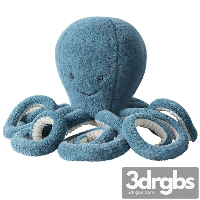 Crate Kids Jellycat Storm Octopus Large 3D Model Free