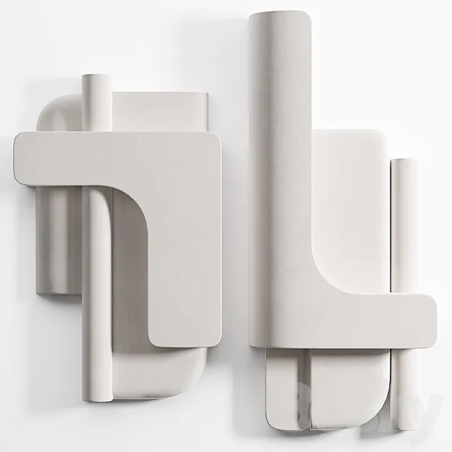 Crate&Barrel - Brazilian Concrete Wall decor 3D Model