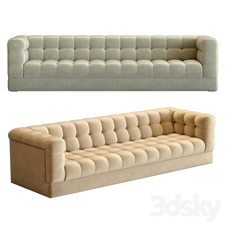 "Crate&Barrel Chiltern 111"" Sofa" 3D Model Free