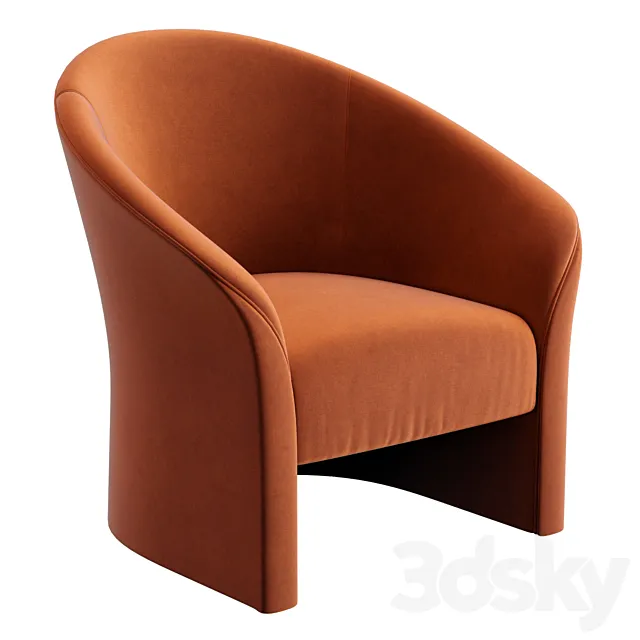 Crate&Barrel Verso Armchair 3D Model