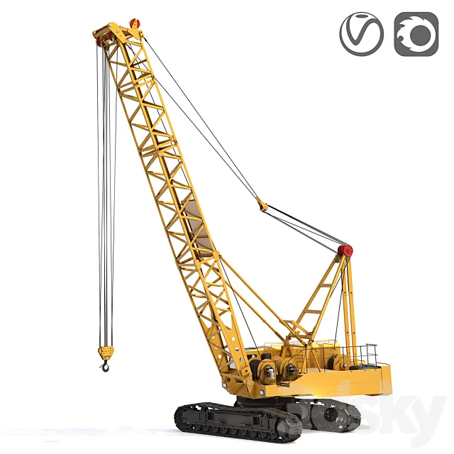 Crawler crane DEK-361 3DModel