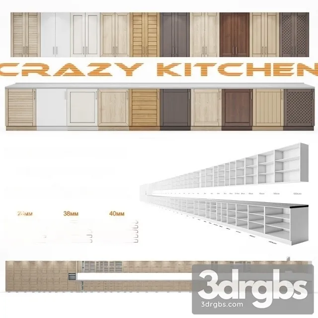 Crazy Kitchen Modern 3D Model Free