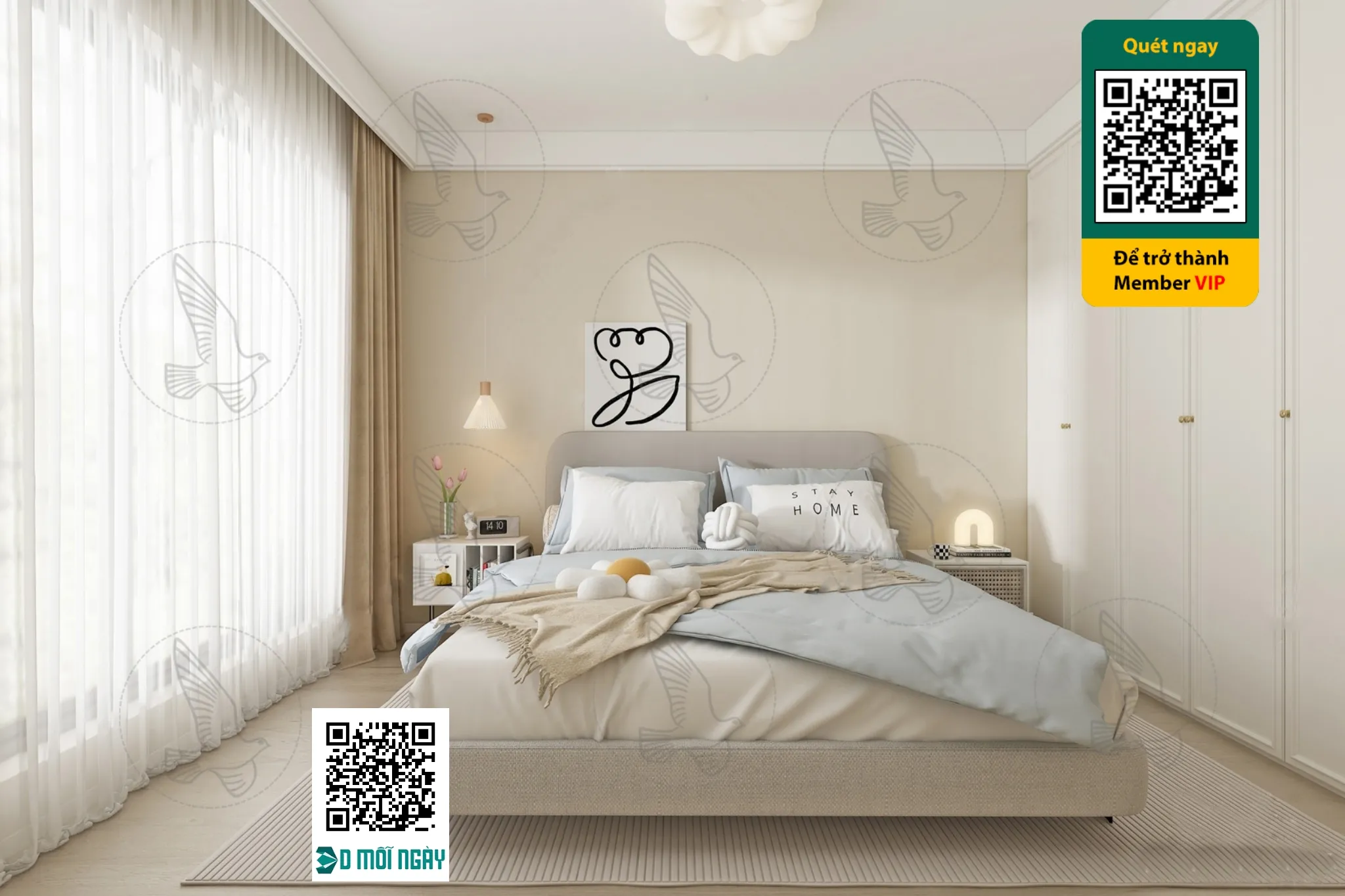 Cream style 3D model - 002 - 3767