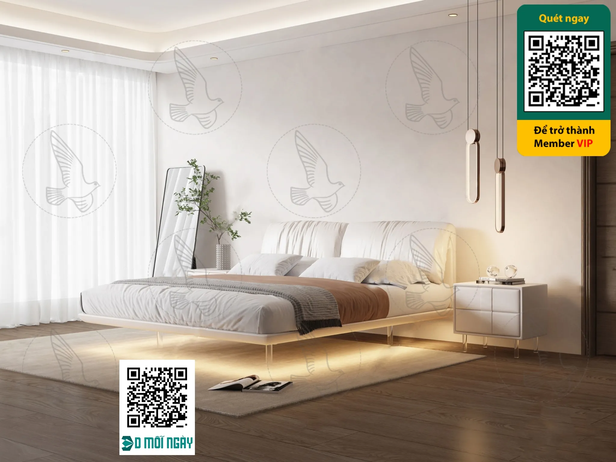 Cream style 3D model - 003 - 3768