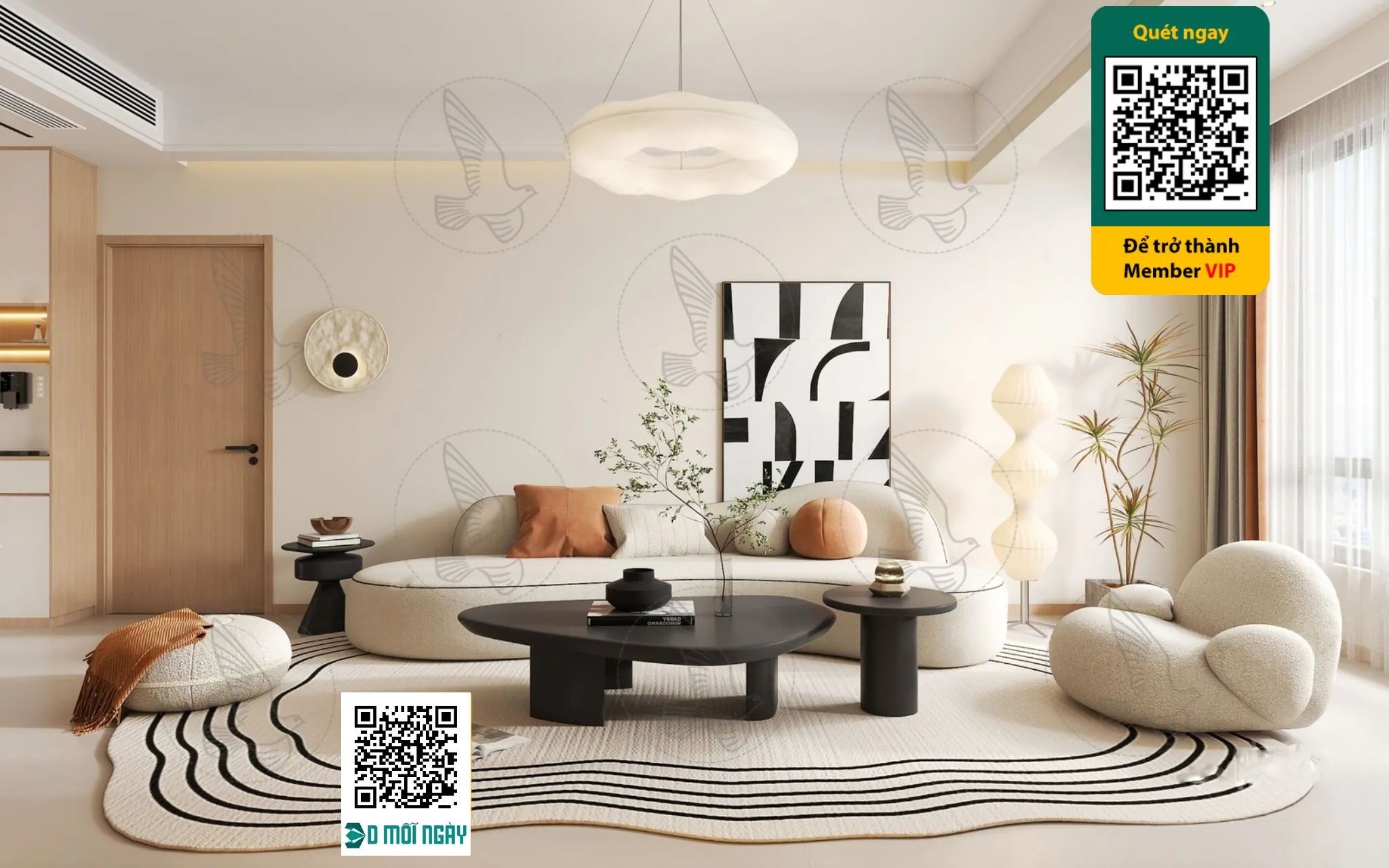 Cream style 3D model - 009 - 3774