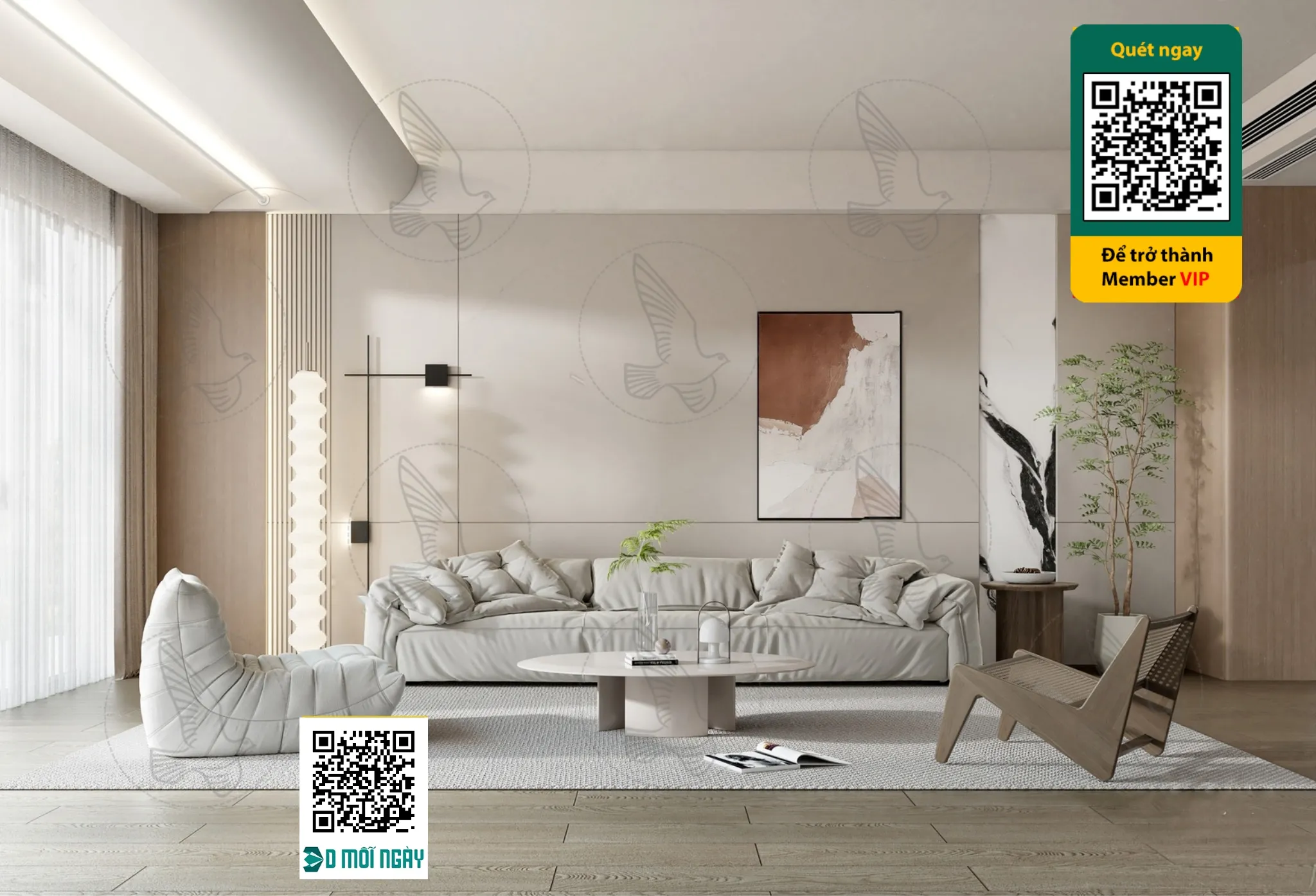 Cream style 3D model - 010 - 3775