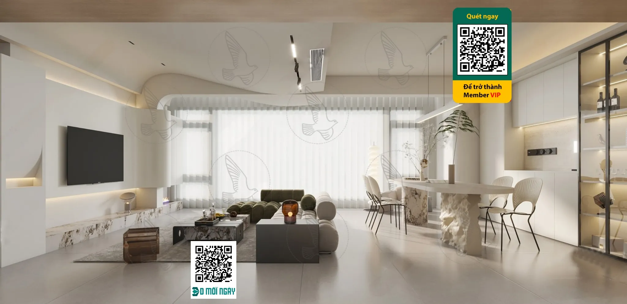 Cream style 3D model - 012 - 3777