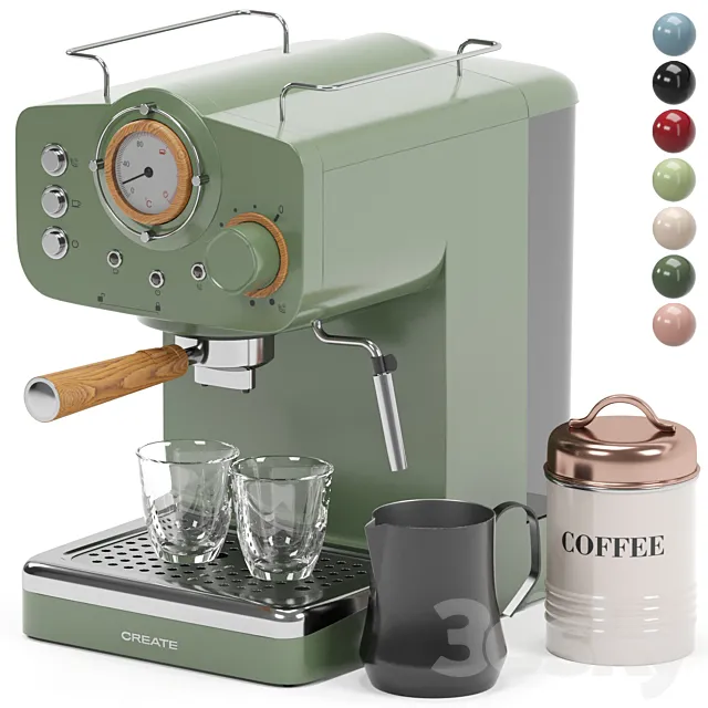 CREATE espresso coffee machine 3D Model