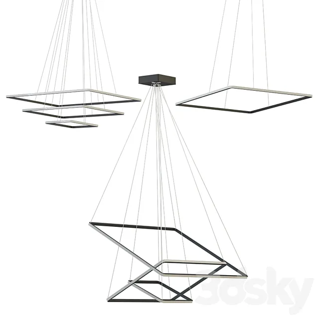 Creative Led Lamp Sid 2 3D Model