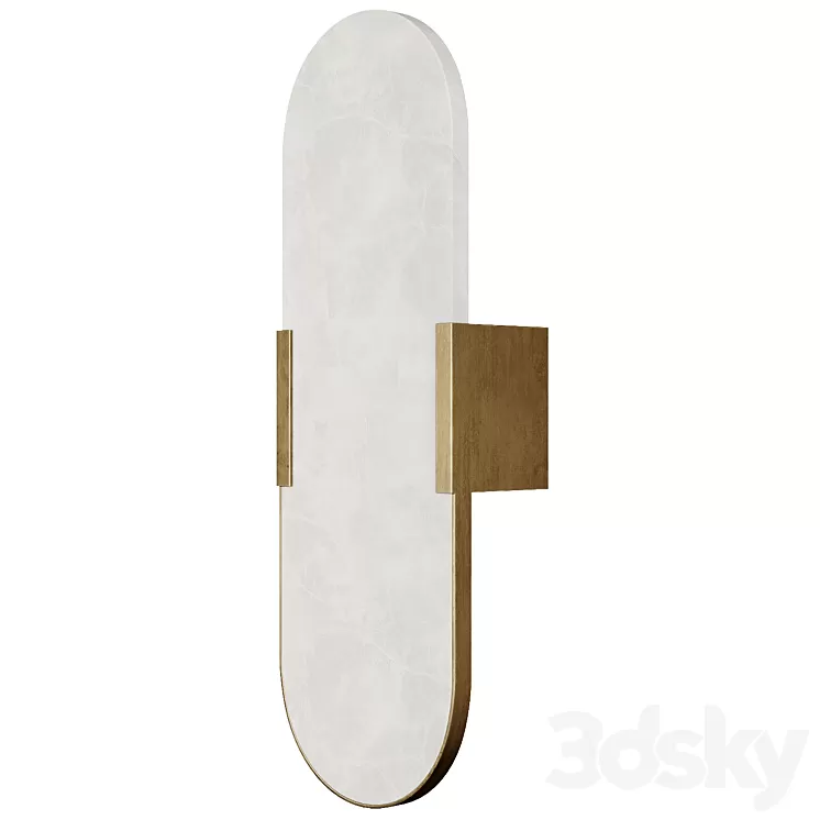 Creative Mary Dahlia Alabaster wall lamp 3D Model Free