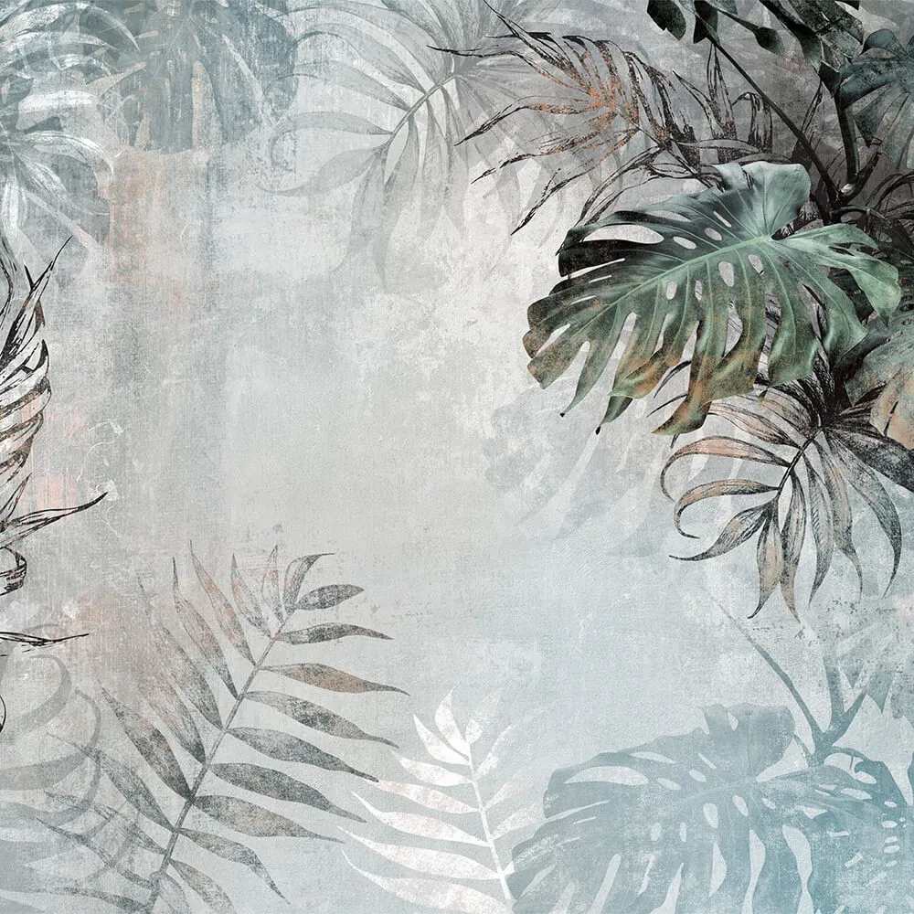 Creativille - 4242 Grunge tropical leaves 3D Model