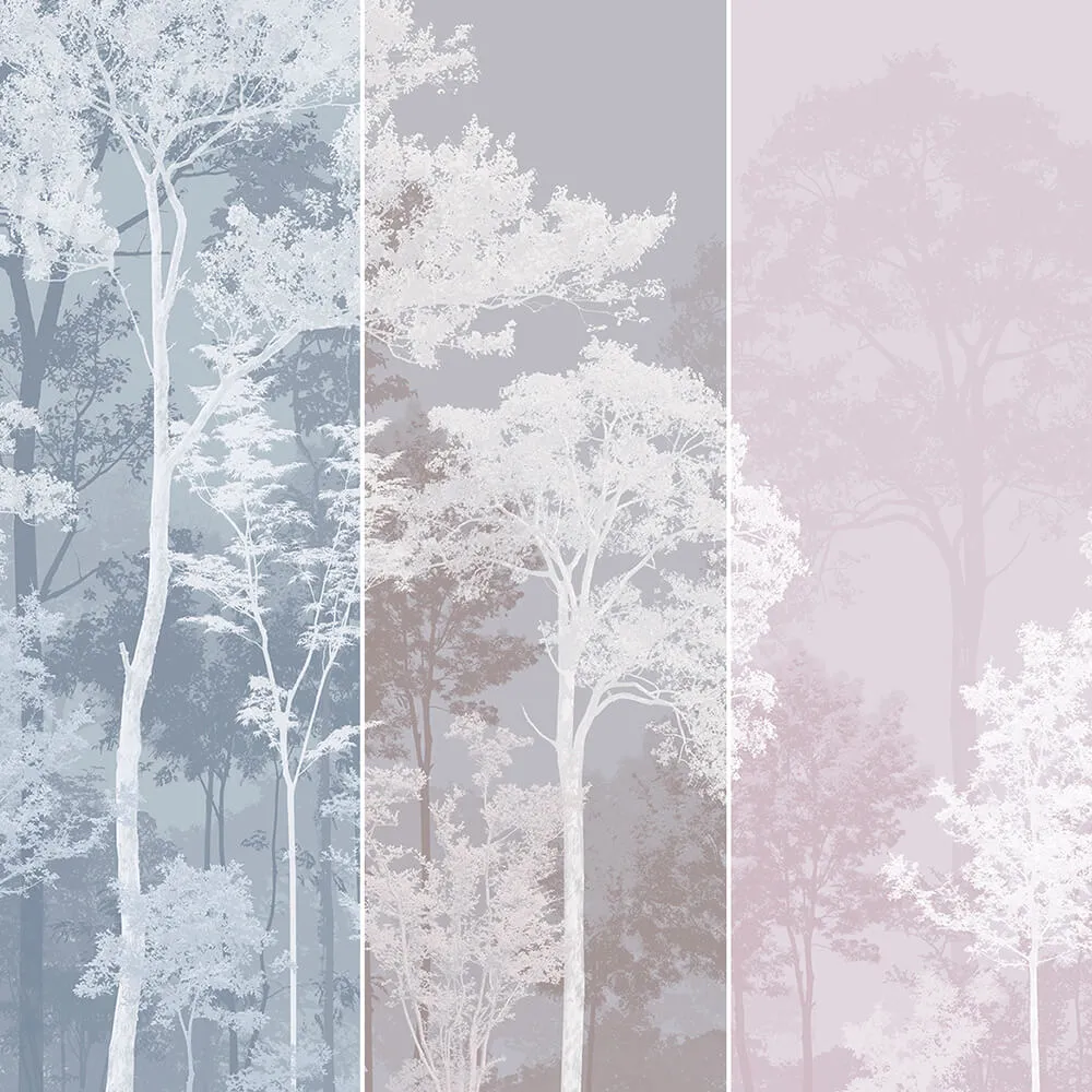 Creativille - Wallpaper 49402 estampeed trees 3D Model