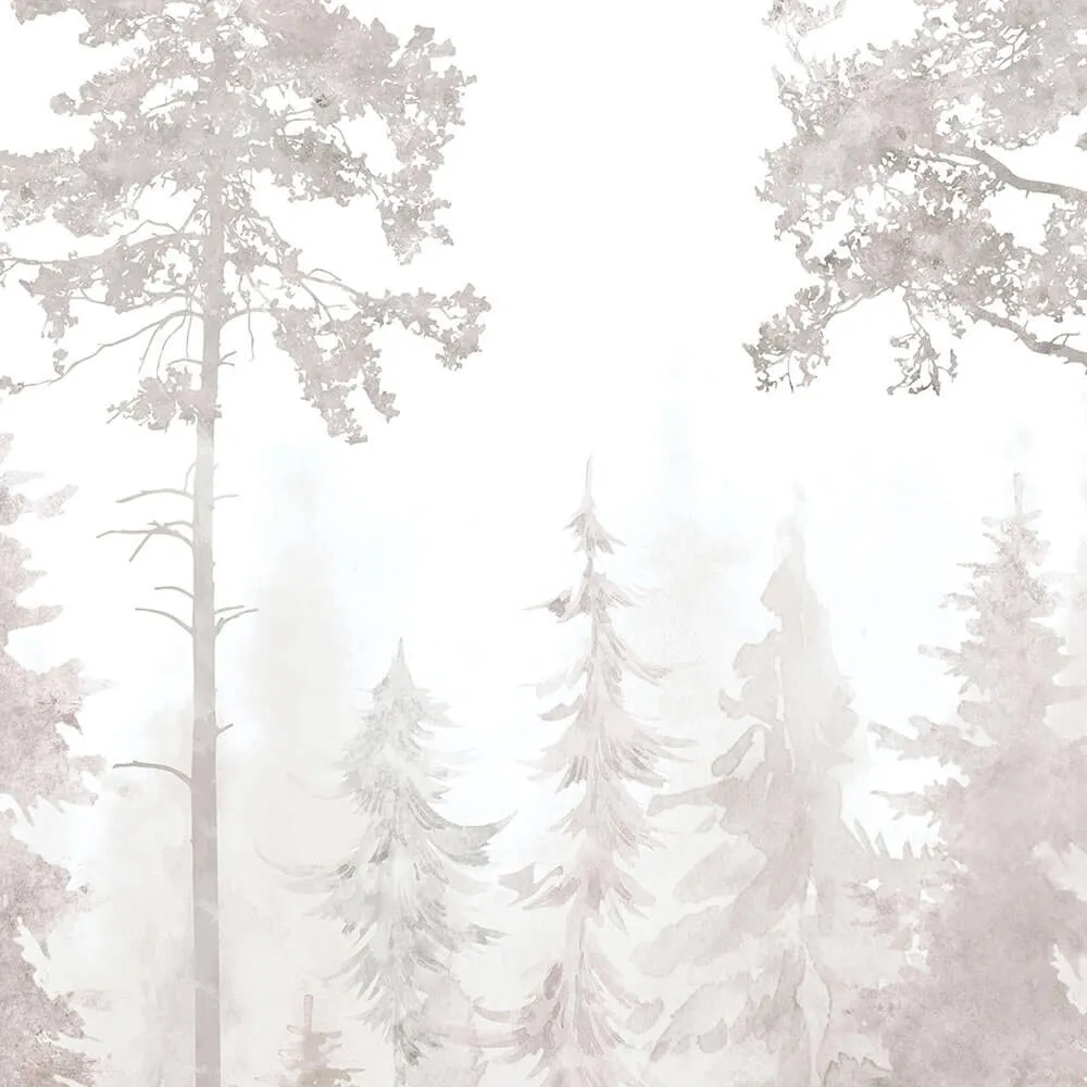 Creativille - Wallpaper 4946 watercolor pines 3D Model