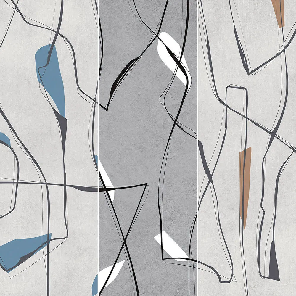 Creativille - Wallpaper 828208 abstract lines and spots 3D Model