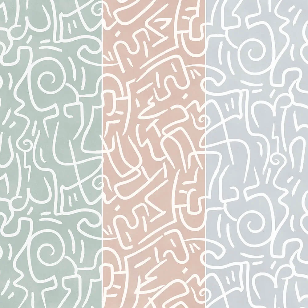 Creativille - Wallpaper 830120 grunge curves 3D Model