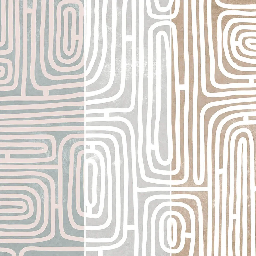 Creativille - Wallpaper 8305 labyrinths of lines 3D Model