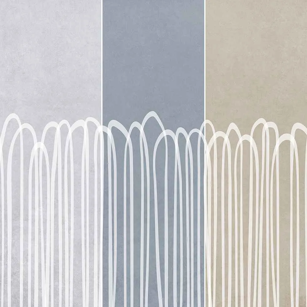 Creativille - Wallpaper 83093 white doodle loops 3D Model