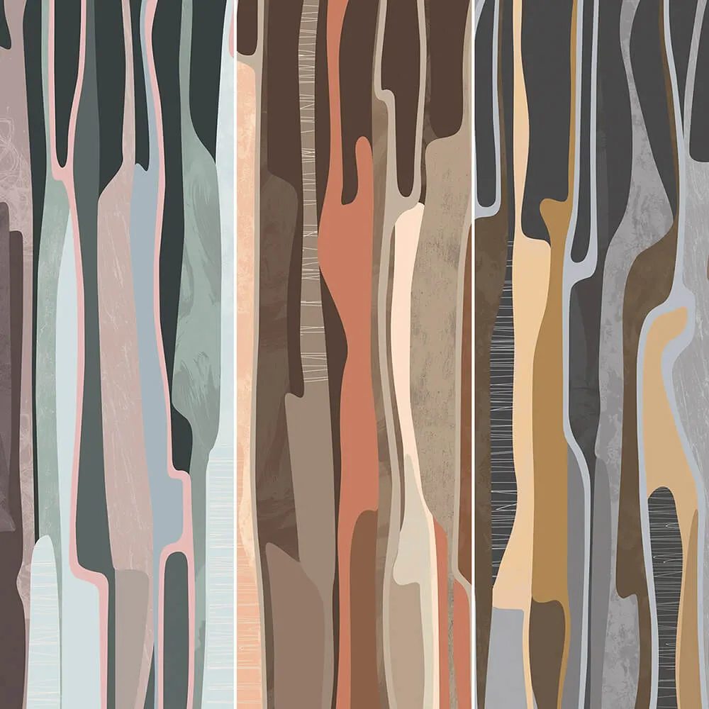 Creativille - Wallpaper 853039 soft vertical shapes 3D Model