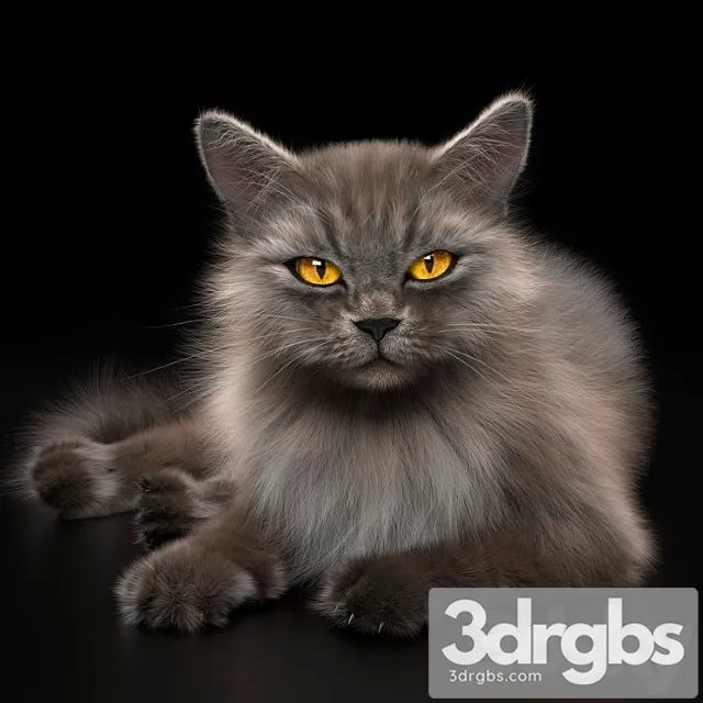 Creature Cat 4 vray 3D Model Free