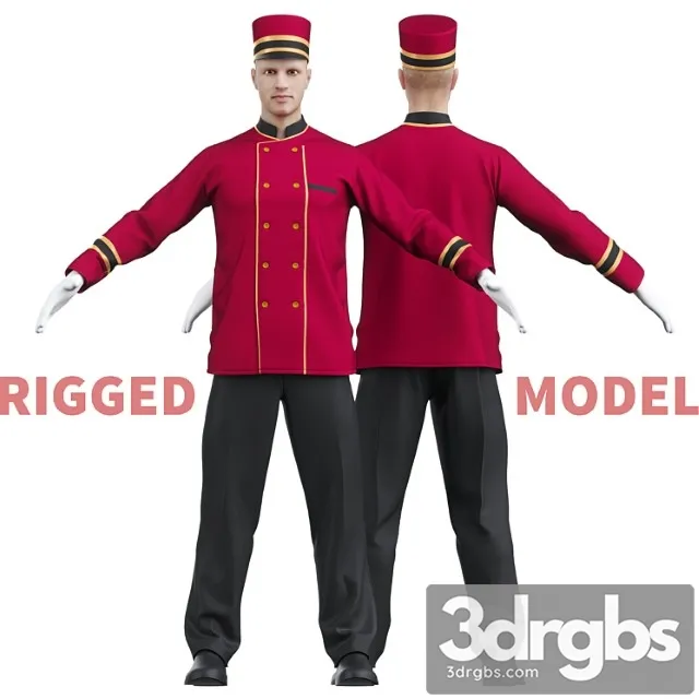 Creature Doorman 3D Model Free