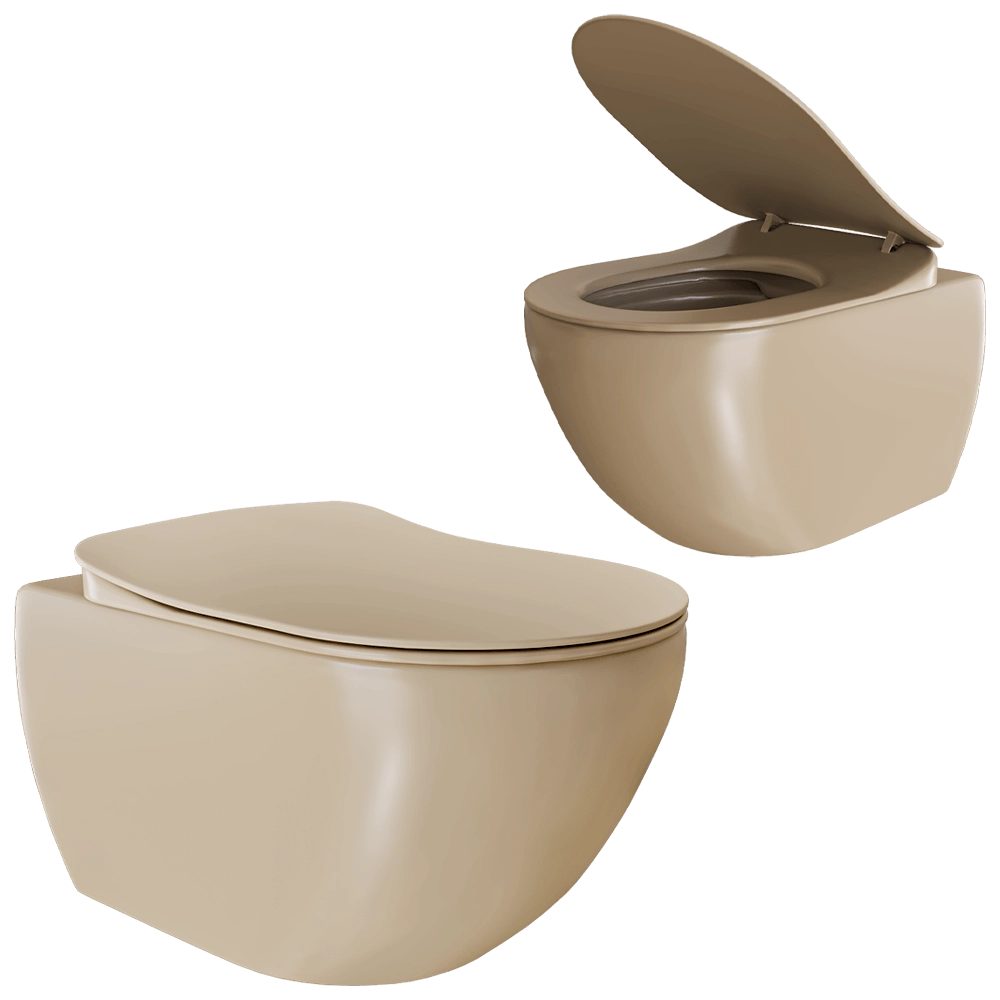 Creavit - Toilet with lid FE322/KC0903 3D Model