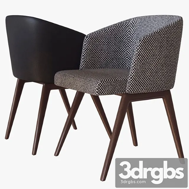 Creed dining chair minotti 2 3D Model Free