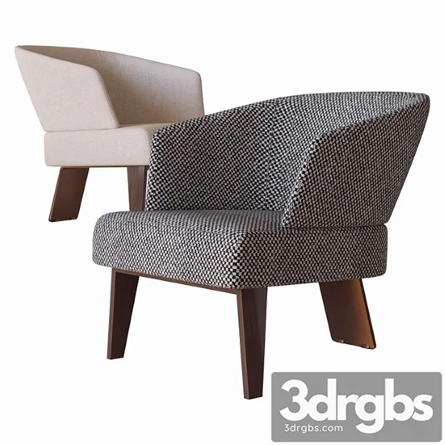 Creed Small Armchair Minotti 3D Model Free