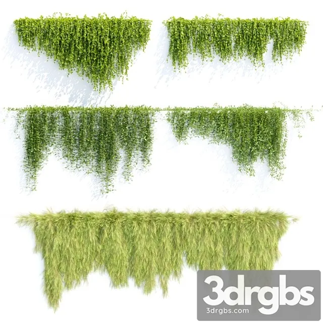 Creeper Plants For Wall Collection Vol 144 3D Model Free