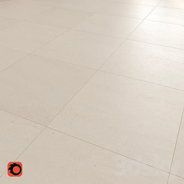 Crema Marfil Floor Tiles 3D Model