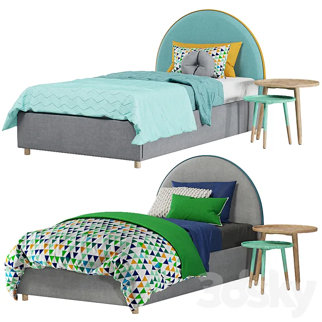 Crescent Baby Bed design by petite + peoni 3DModel