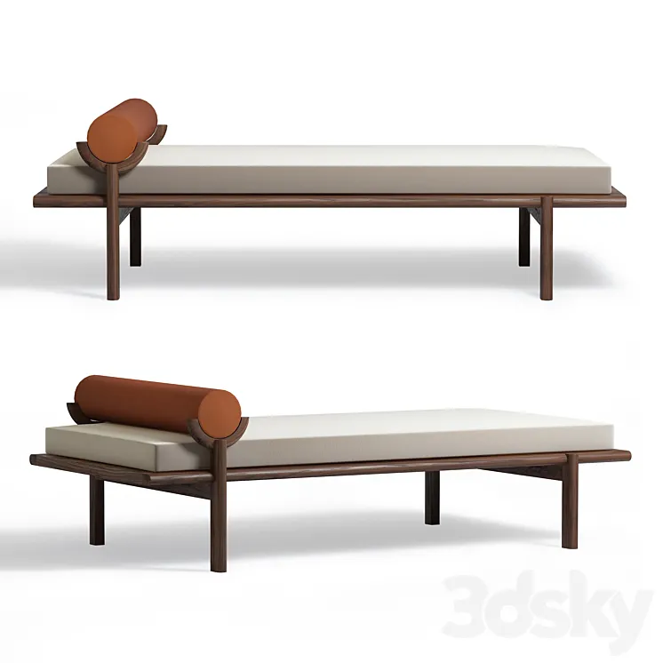 Crescent Lounge by Vonnegut Kraft 3D Model Free