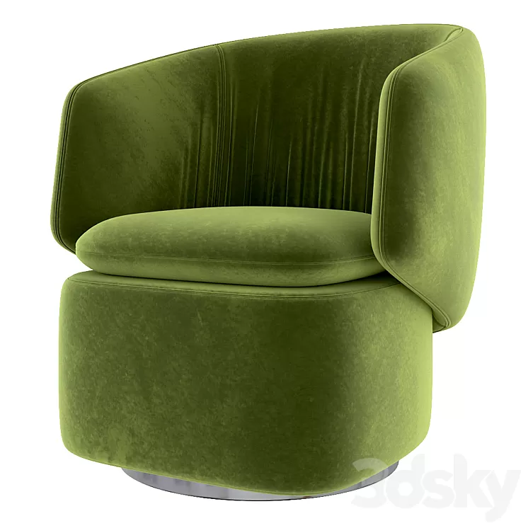 Crescent swivel chair 3D Model