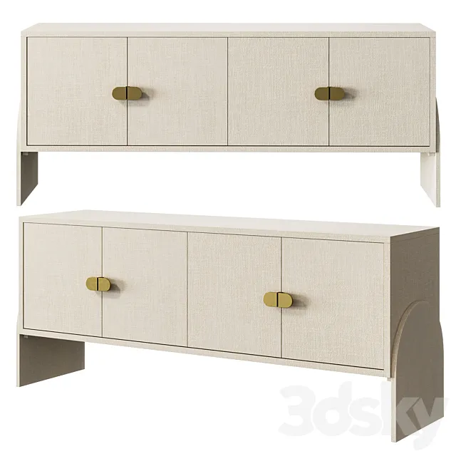 Crescio nightstand by Thelifestyledco 3DModel