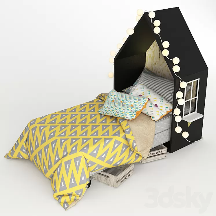 Crib 3D Model