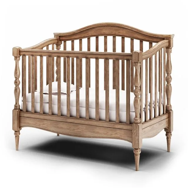 Crib wooden 3D Model