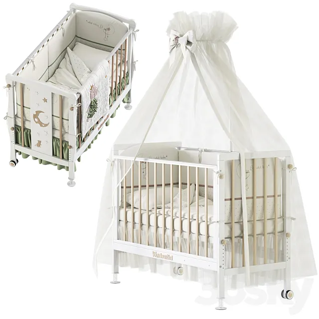 Cribs WUNDERMOBEL MultiSleep 3D Model