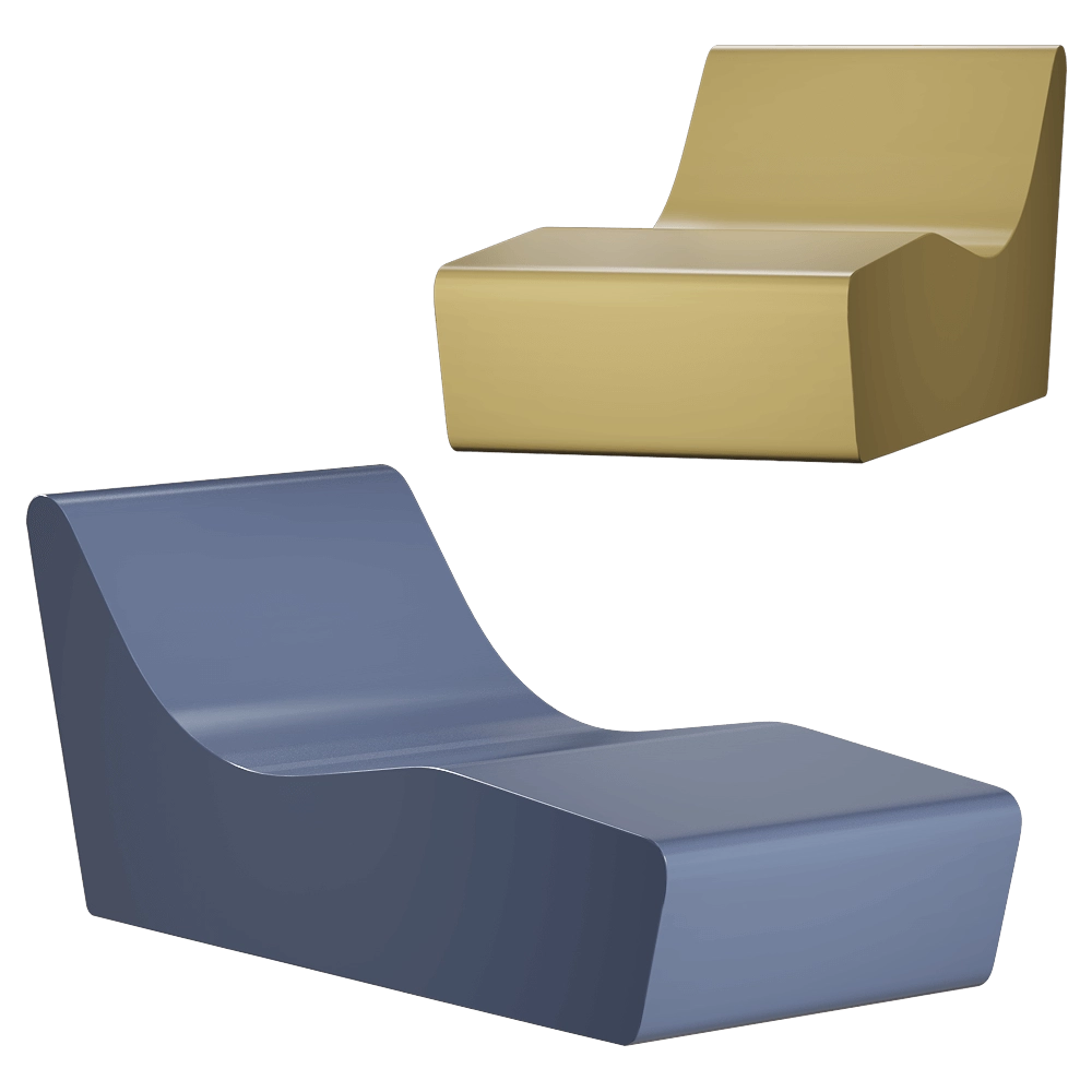 Cridea - Chaise longue Comodo 3D Model