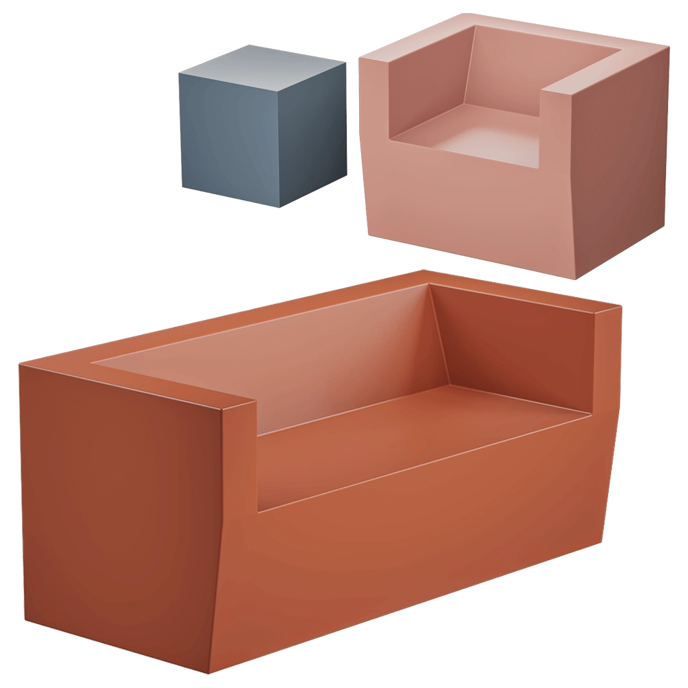 Cridea - Soft furniture Pixel 3D Model