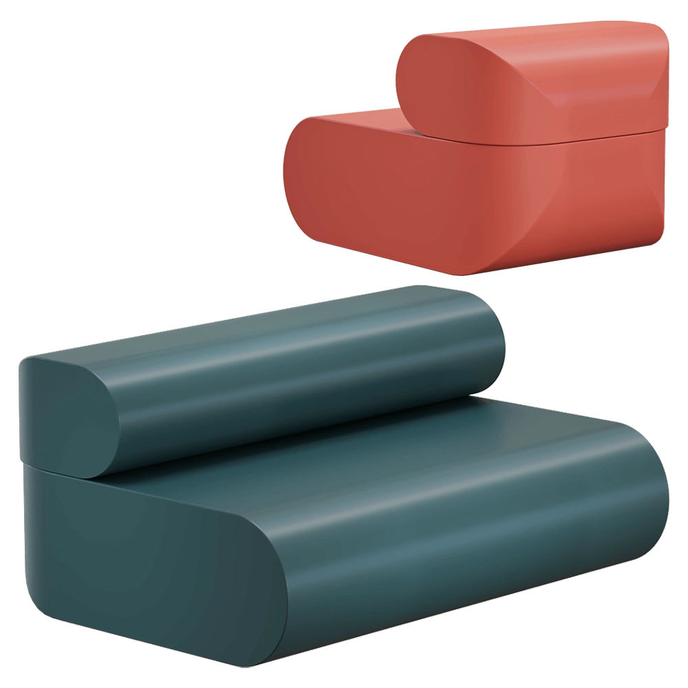 Cridea - Soft seating B-Side 3D Model