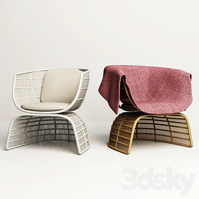 CRINOLINE ARMCHAIR 3D Model