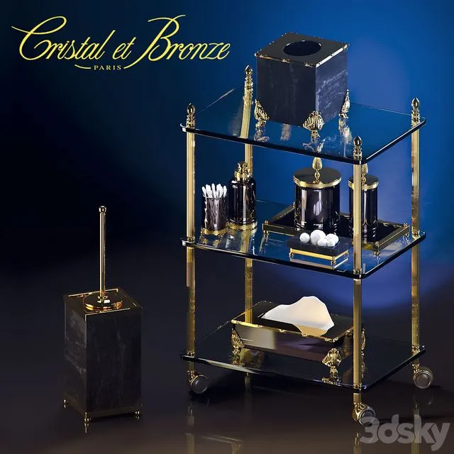 Cristal Et Bronze - Prestige - Cisele Obsidienne 3D Model