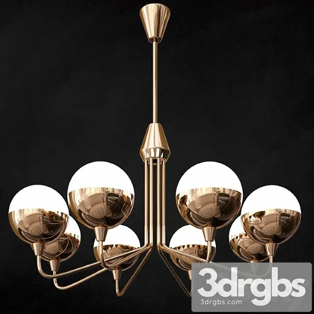 Cristol Tiered Chandelier 3D Model Free