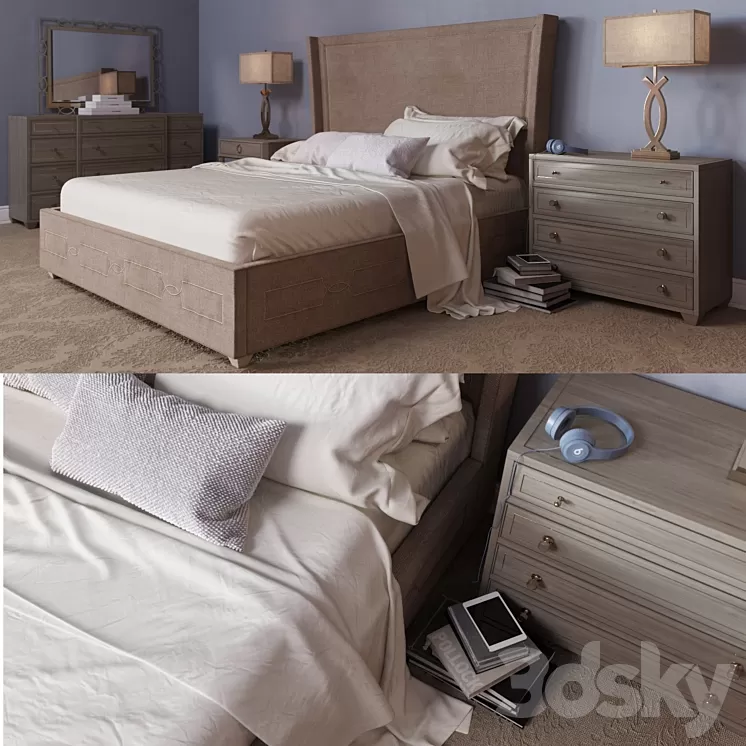 Criteria Bedroom Items_001 3D Model