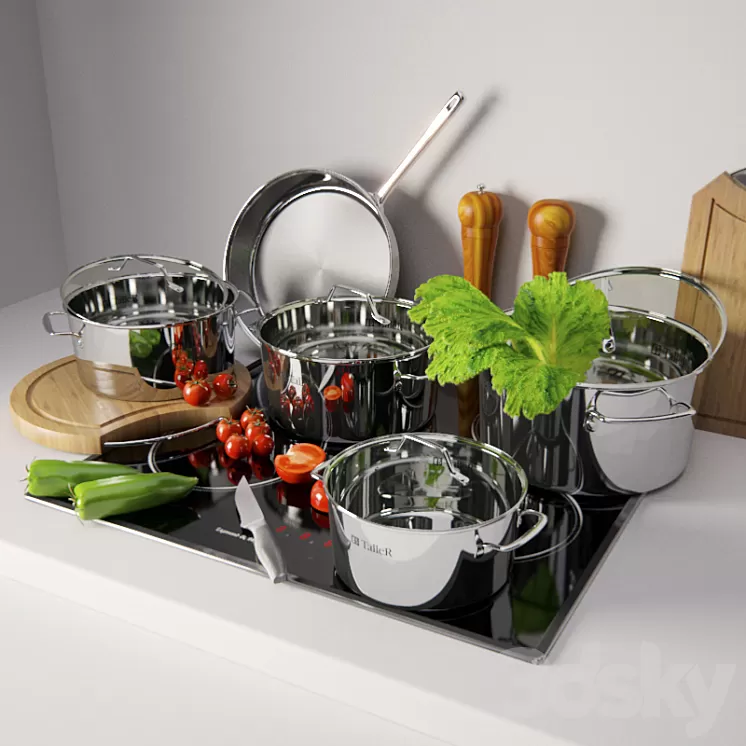 Crockery Taller 3D Model
